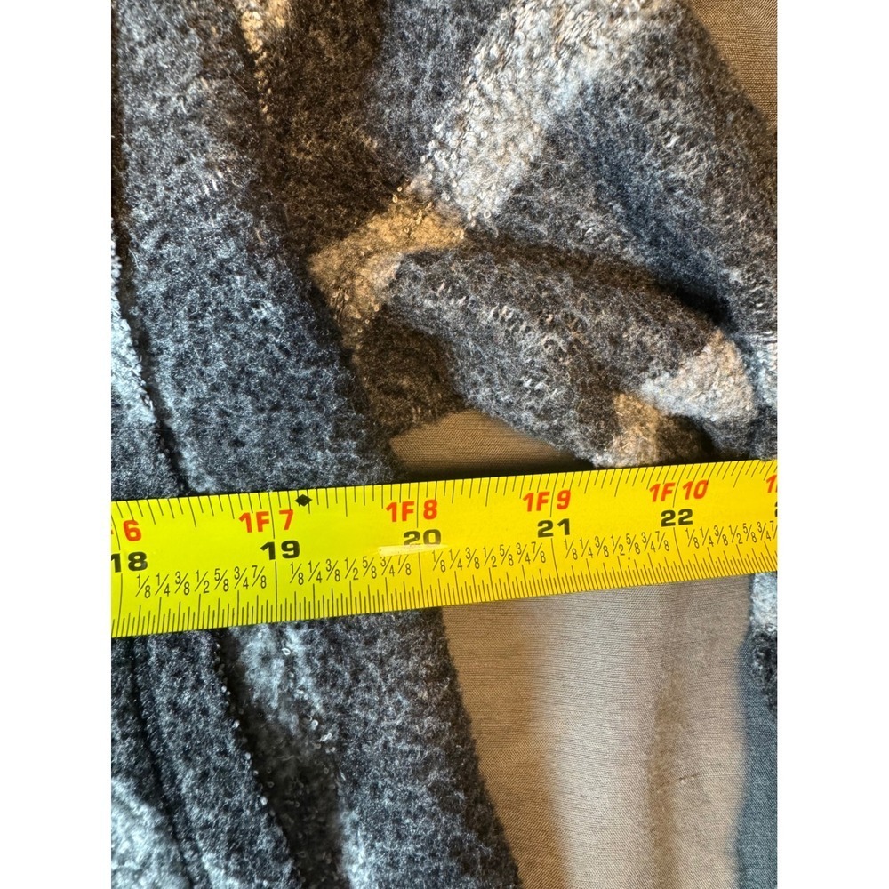 Knox Rose Gray Striped Open Front Cardigan Lace Up Sleeve Small - Picture 6 of 16